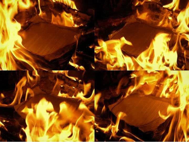 Burning  documents 