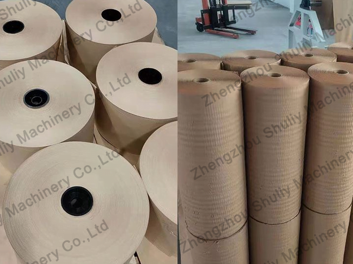 Geami paper before and after cutting