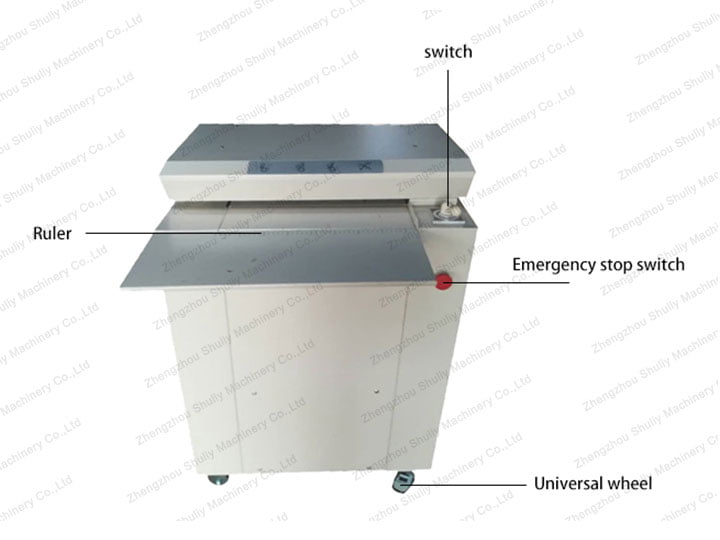 Corrugated paper shredder‘s structure