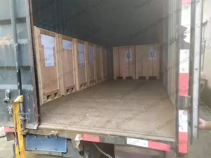 shipping of the cardboard shredder